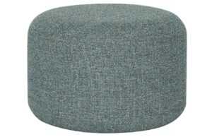 Šedozelený čalouněný puf Hübsch Marshmellow 52 cm